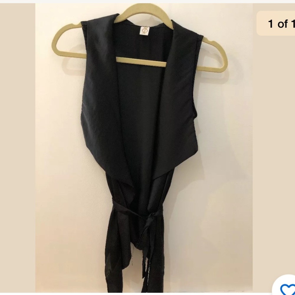 POIS Satin Tie Vest Sz 44